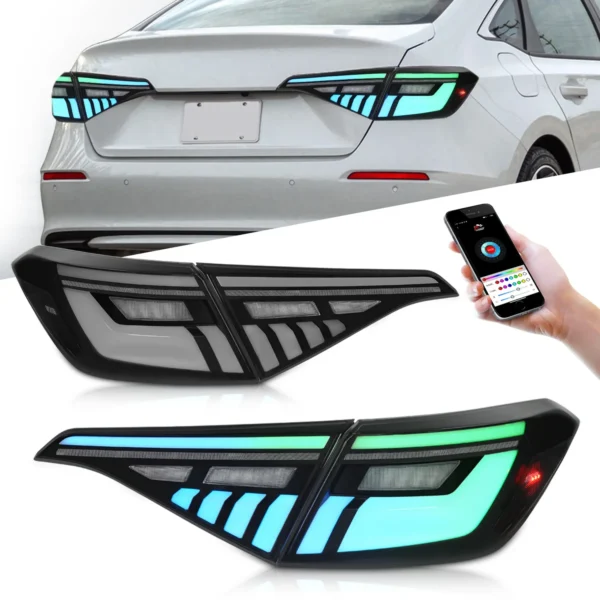 RGB Tail Lights for 11th Gen Honda Civic Sedan